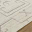 Rectangle Tobbie Geometric Hand Woven Flatweave Wool Area Rug in Pearl-866073194