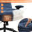 28"W Wide Office Chair with 7.2" Thick Seat, Flip-Up Arms & Adjustable Height, Available in Sherpa, Chenille & Faux Leather-1293125588