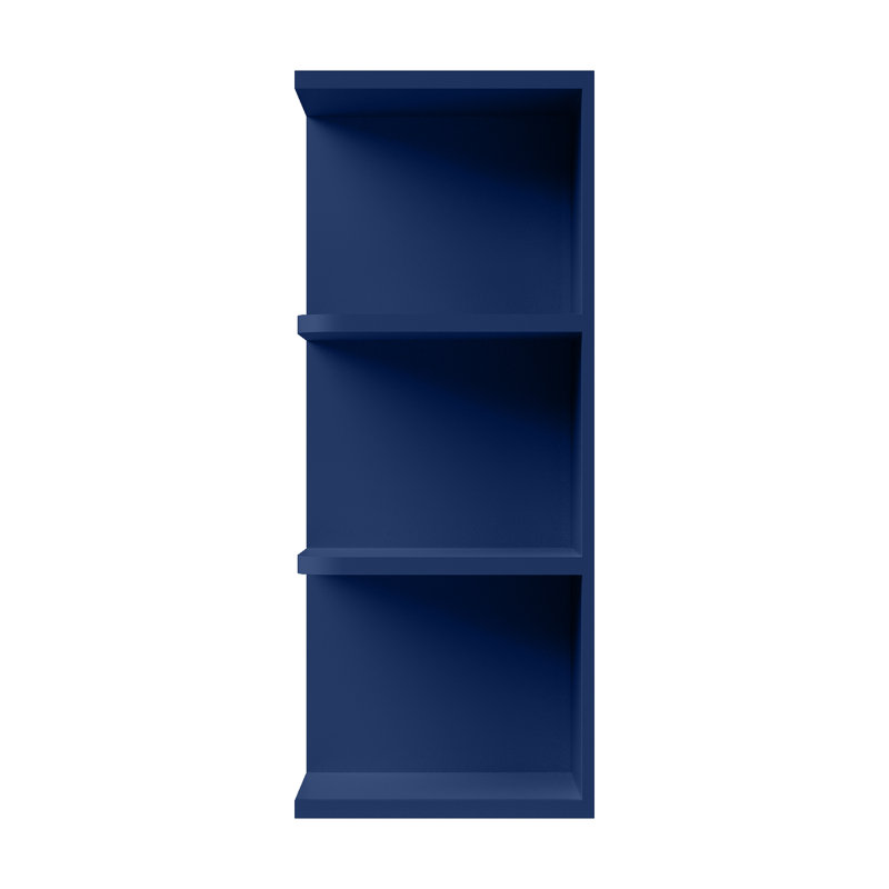 Tablette murale, Shaker bleu, 9" W x 30" H x 12" D