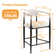 Upholstered 25.8" Counter Stool,  Modern Sleek Bar Chair (Set of 2)