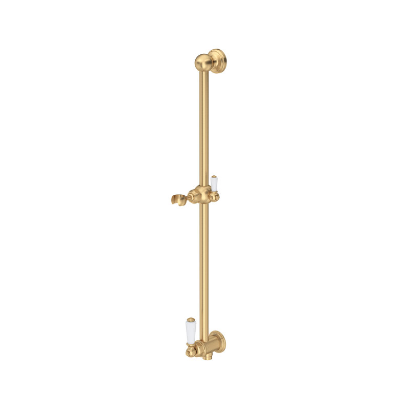 Edwardian™ 24.37" Slide Bar with Integrated Volume Control and Outlet, Polished Chrome