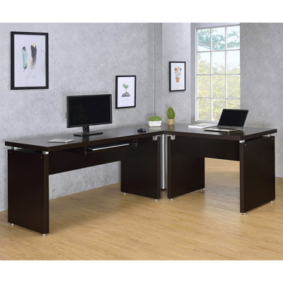 Bureau d'ordinateur en L 83 pouces Ulloa Cappuccino