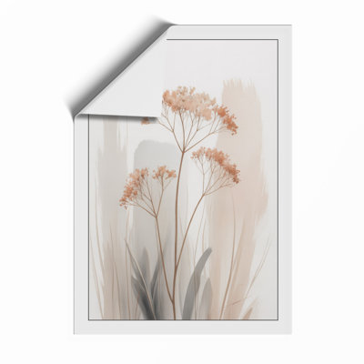 Delicate Seed Heads Botanical - Framed Print
