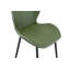 4 ensembles de chaises de salle à manger en polyuréthane vert olive rétro avec un coussin spacieux et confortable. Plusieurs couleurs disponibles, avec des pieds en métal noir et des pieds réglables, convenant à la salle à manger, au bureau et au bureau, etc.
