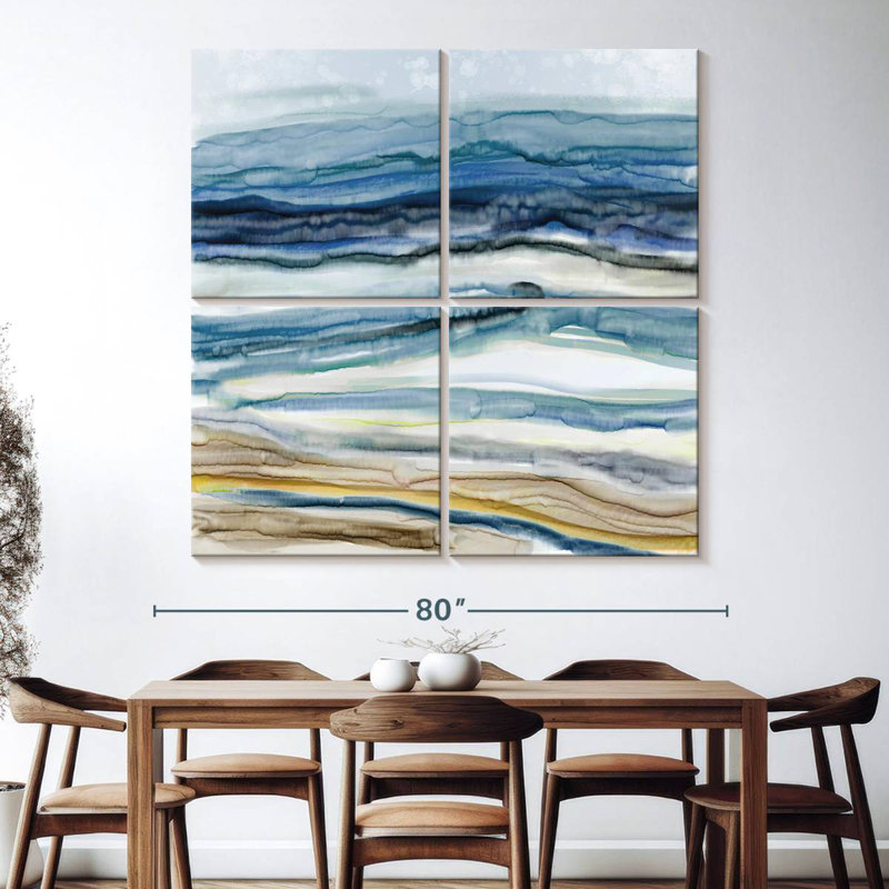 Ocean's Movement, 74" H x 74" W