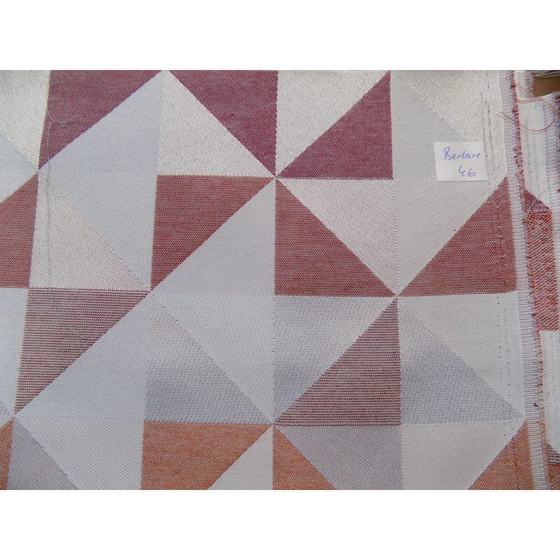 Bernd Room Darkening Single Panel, 132cm Width x 225cm Drop, Pink/Grey/Beige