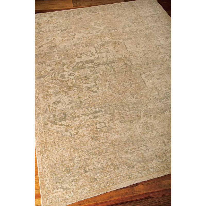 Tapis sable en laine / soie Hummelstown