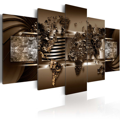 " Chocolate Map " 5 - Pieces