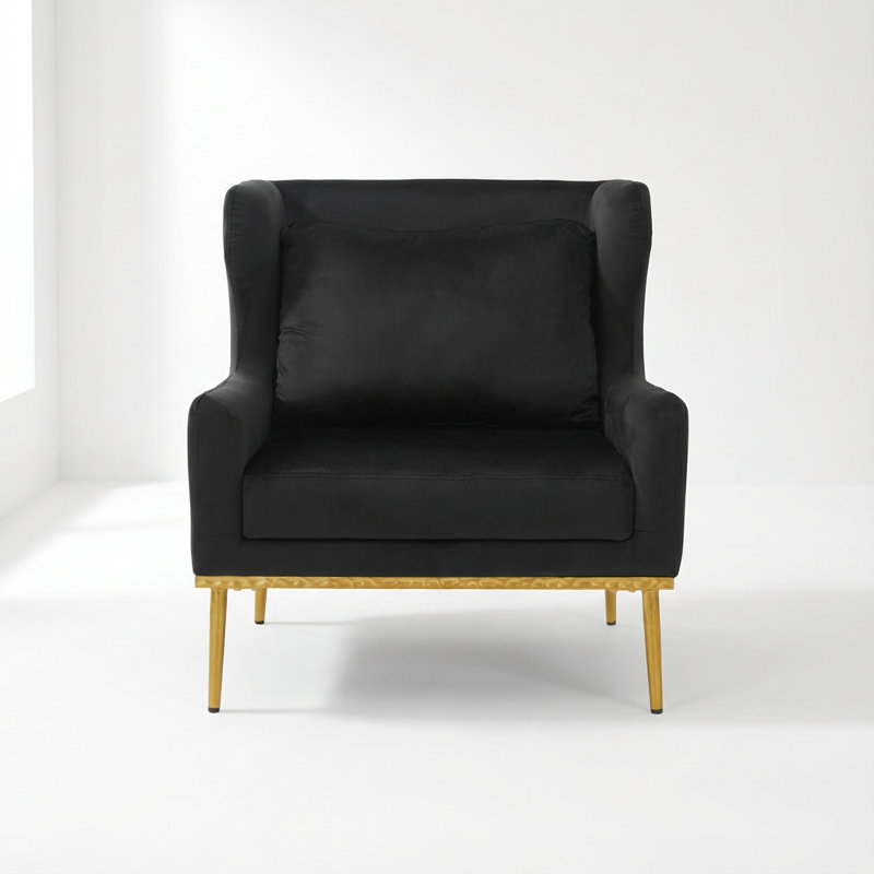 Fauteuil d'appoint Contemporary, Noir