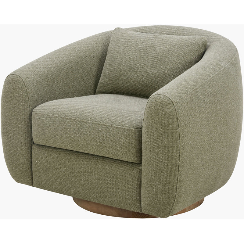 Becki Owens x Surya Loma Swivel Chair, Green