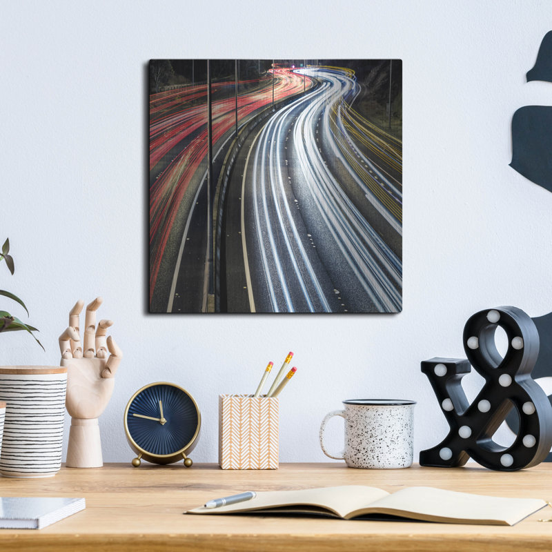 «Lines And Curves» par SD Smart, H 12 po x l 12 po