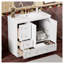 Meuble-lavabo blanc 36 po avec lavabo en céramique 36 po