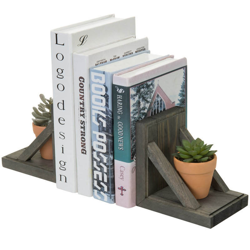 Wood Bookends