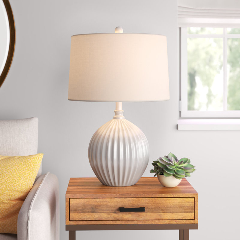 Lampe de table blanche 24 po Bertolino