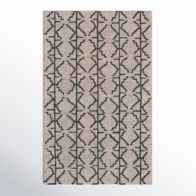 Carlette Hand-Tufted Geometric Wool Rug