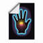 Glowing Hand in Light Modern - Framed Print-938130159-938130165