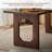 Elegant Nut-Brown Solid Wood Pine Rectangle Desk-1336910203