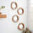 Dewey Solid Wood Circle Wall Mirror