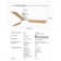 42" Ebern Designs Ceiling Fans With Light, Features Rgb Backlight, Dimmable Lighting