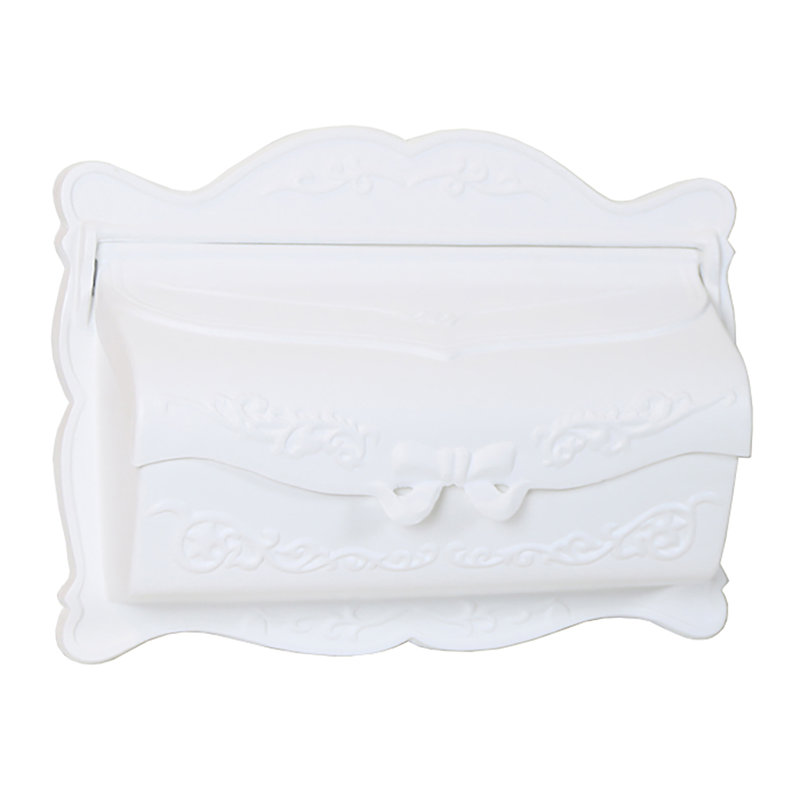 Aluminum Wall Mounted Mailbox, White