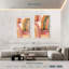 Boho arc-en-ciel abstrait