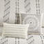 Housse de couette 100% coton double / grand - avec détails gris, fermeture à boutons, attaches intérieures, lavable, rayures approuvées, impression inversée, 2 taies décoratives assorties, -