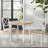 2 - Person Extendable Solid Wood Top Four Leg Base Dining Set-628347285-628347286