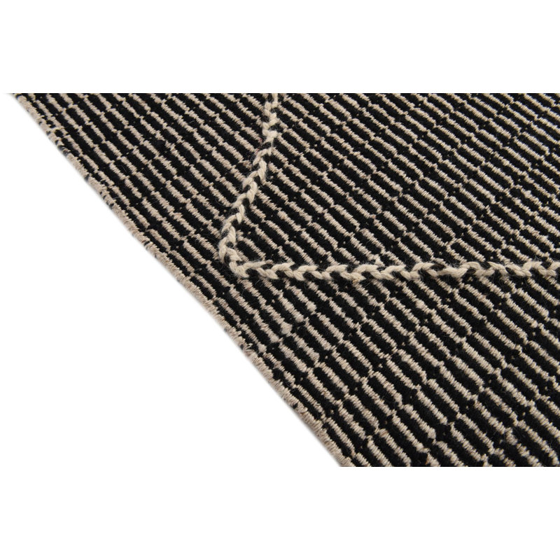 Tapis noir 10 x 14 Porcaro