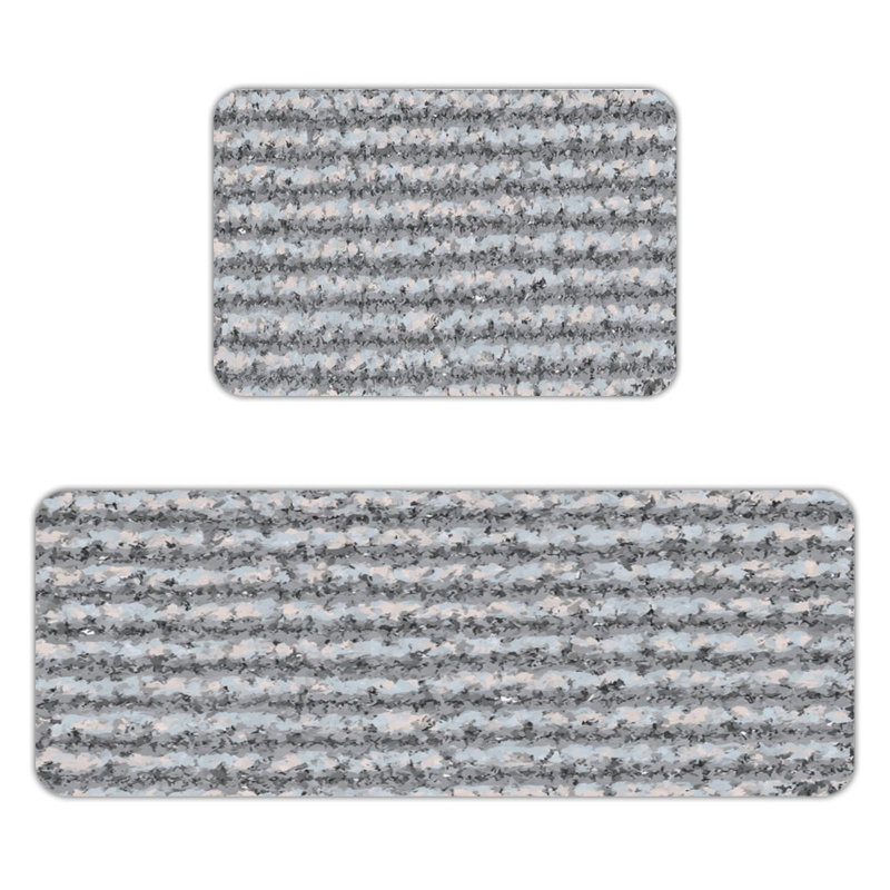 Abstract Texture, Kitchen Mats Set Of 2