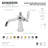 Kingston Brass Knight Single-Handle 1-Hole Deck Mount Bathroom Faucet with Push Pop-Up-63339505
