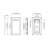 Black Aluminum Frame Lighted Bathroom Mirror-43235262