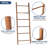 59 Inches Tall Solid Wood Blanket Ladder