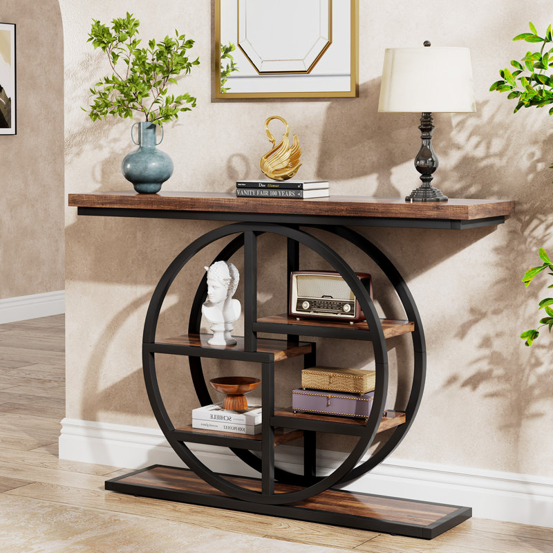 105cm Console Table, Dark Brown