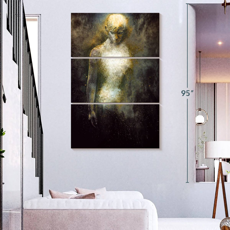 Leisha Human Abstract, 74" H x 48" W