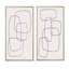 «Abstract Geometric Minimalistic Line I», ensemble de 2 peintures-1911465225-1911465220