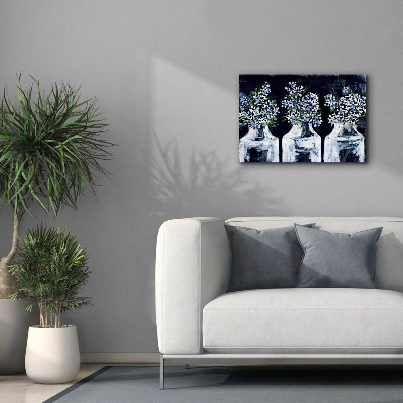 «Epics Graffiti 'Florals In Glass» par Yvette St. Amant, art mural sur toile, H 18 po x l 26 po x P 0,75 po