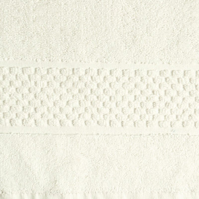 Klemensas Plush Jacquard Hand Towel