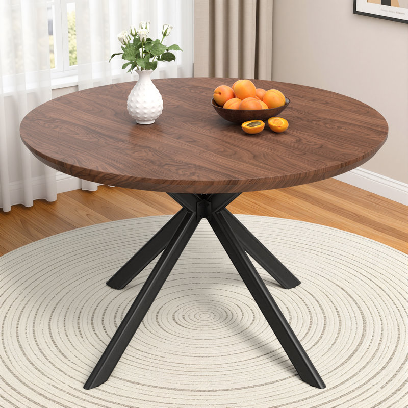Ensemble de table de salle à manger Fecteau, Noyer, Gris