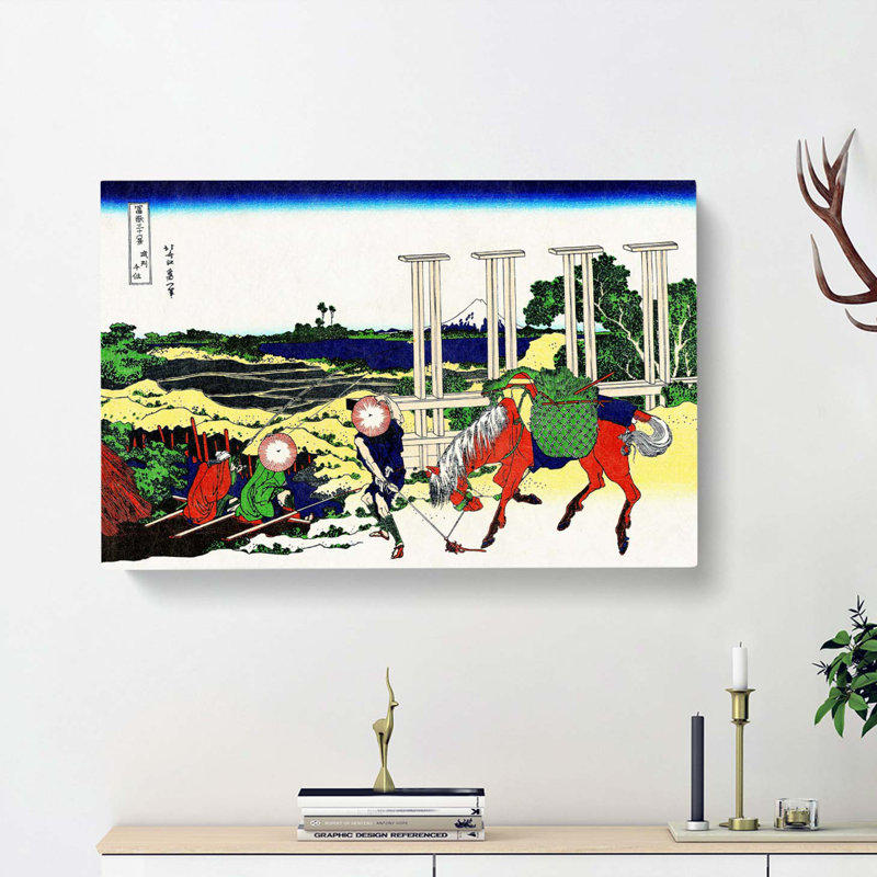 Musachi Province by Katsushika Hokusai - Wrapped Canvas, 50cm H x 76cm W x 3cm D
