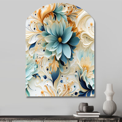 Swanson - Floral Irregular Wall Art - Arch Shape