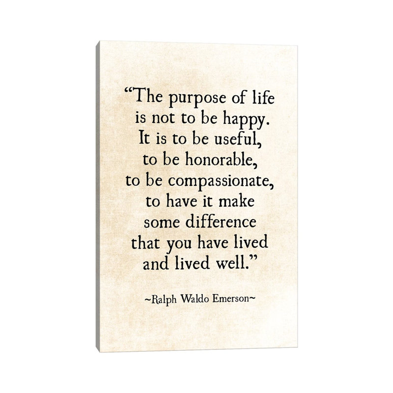 Purpose Of Life by Debbra Obertanec - Wrapped Canvas Gallery-Wrapped Canvas Giclée, 20.32 cm H x 30.48 cm W