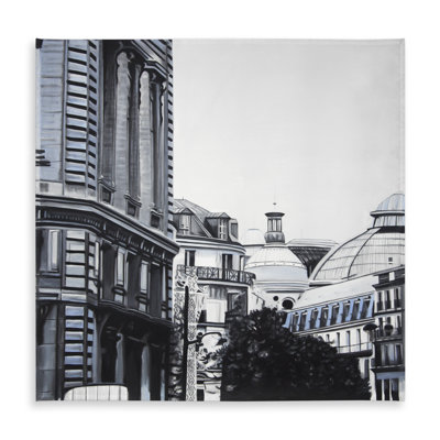 Historic Downtown Hyperrealist Blue Tablecloth | Indoor/Outdoor