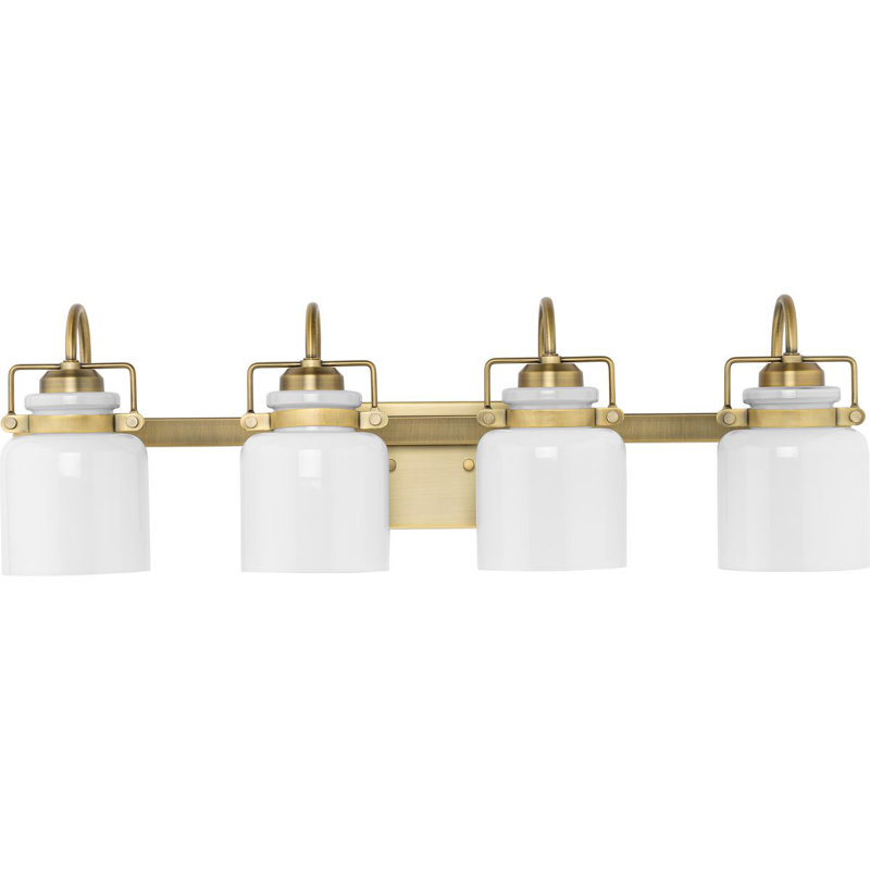 Baburam 4 - Light Dimmable Vanity Light, Vintage Brass