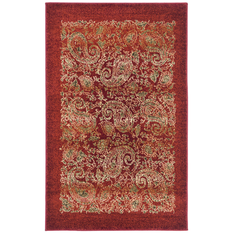 Klose Performance Paisley Rug, Rectangle 3'3" x 5'3"