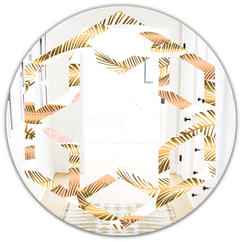 Miroir mural Hexagon Star III, H 23,6 po x l 23,6 po