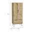 Garde-robe en bois clair avec 2 portes et 1 tiroir