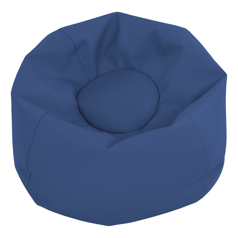 SoftScape Classic Bean Bag, 19" H x 26" W x 26" D, Navy