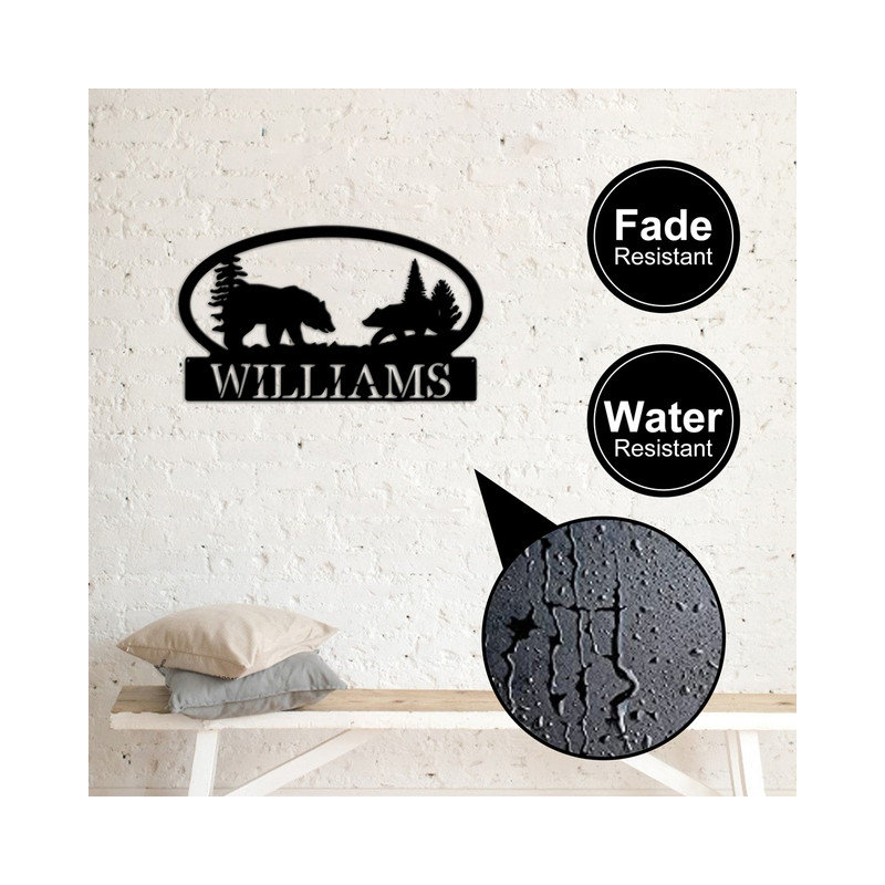 Plaque et signe d'animaux sauvages Bob bisue