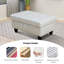 Repose-pieds avec rangement en faux cuir-1098297358