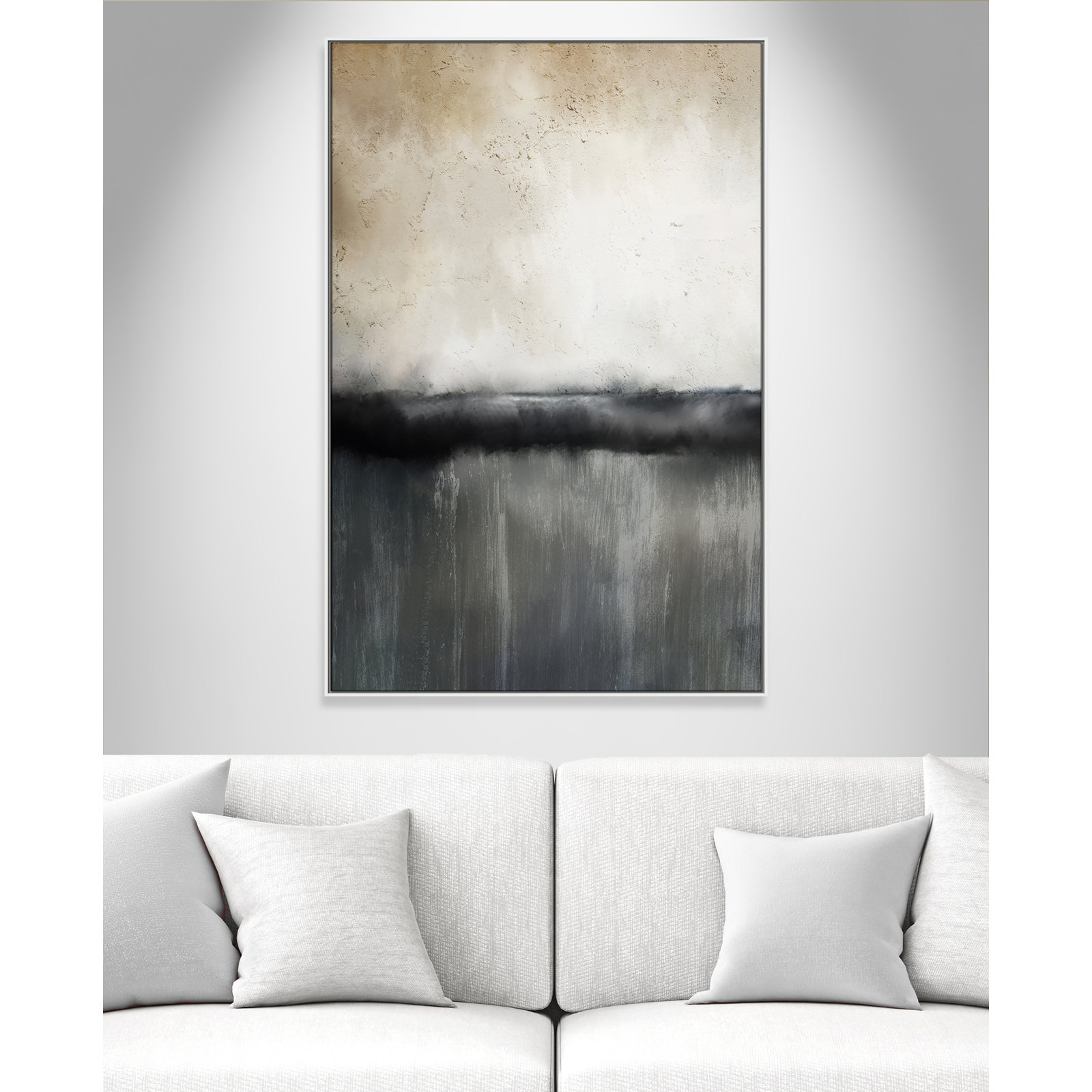 Sunset by Kimberly Allen Print, Picture Framed Canvas, 61.5" H x 41.5" W, White